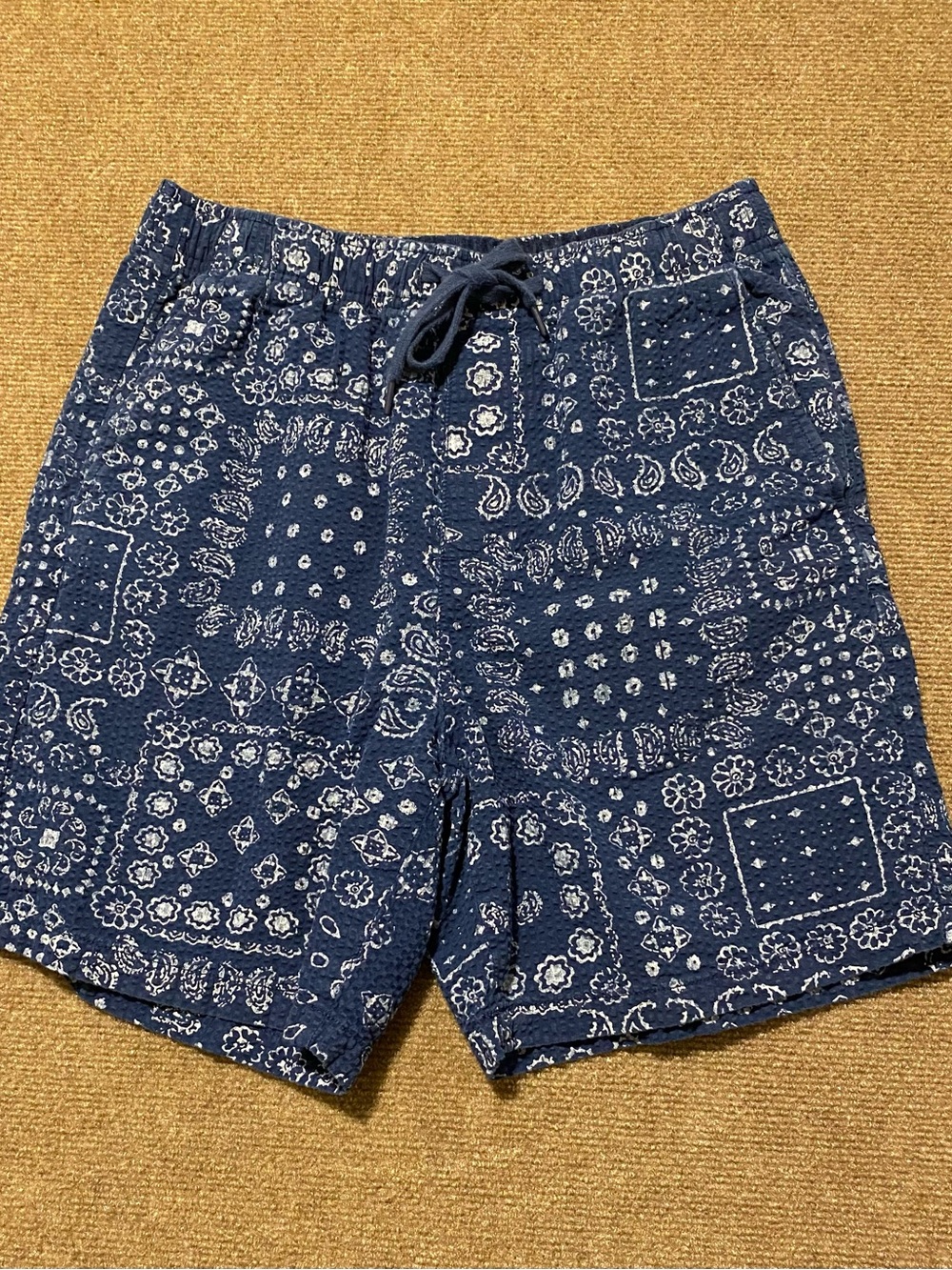 GAP Navy Bandana Patchwork Shorts